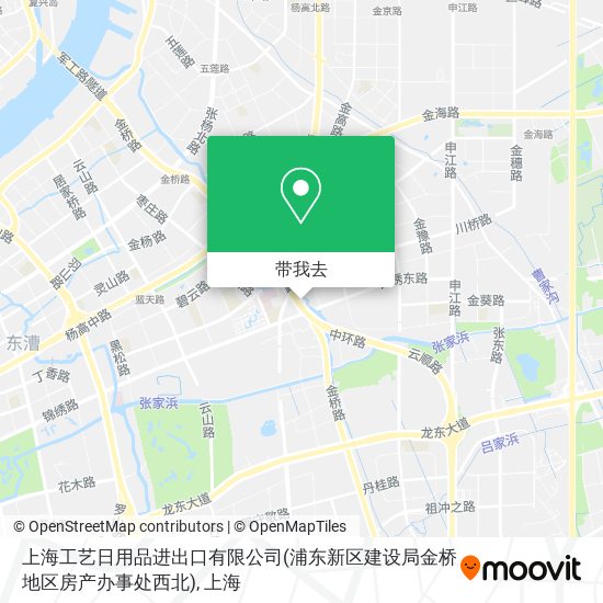 上海工艺日用品进出口有限公司(浦东新区建设局金桥地区房产办事处西北)地图