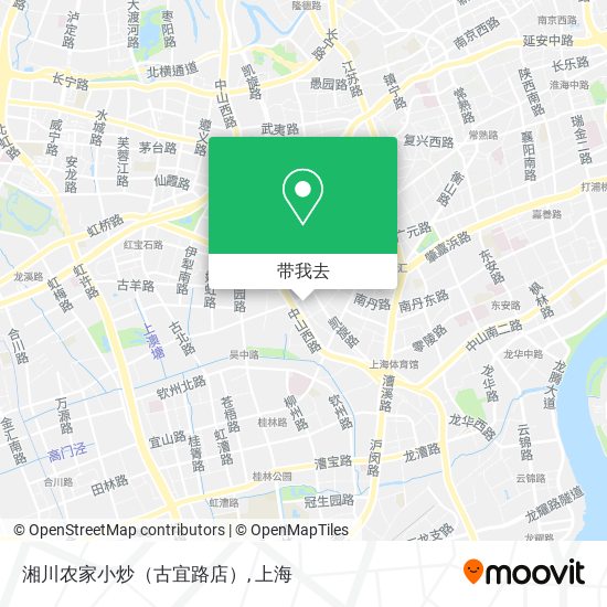 湘川农家小炒（古宜路店）地图