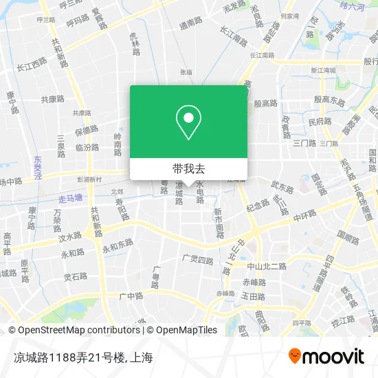 凉城路1188弄21号楼地图