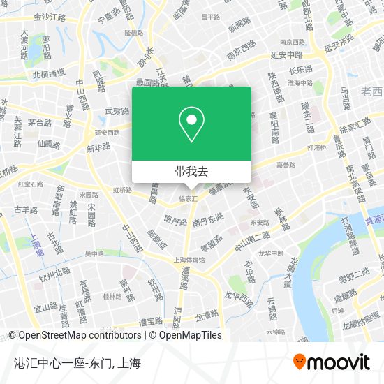 港汇中心一座-东门地图