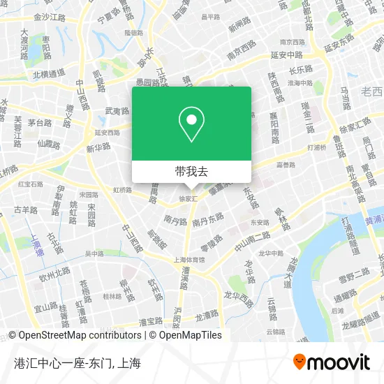 港汇中心一座-东门地图