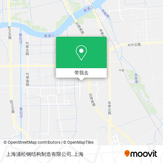 上海浦松钢结构制造有限公司地图