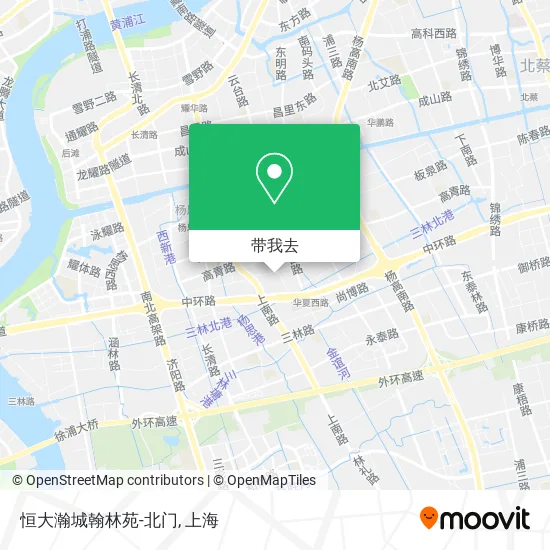 恒大瀚城翰林苑-北门地图