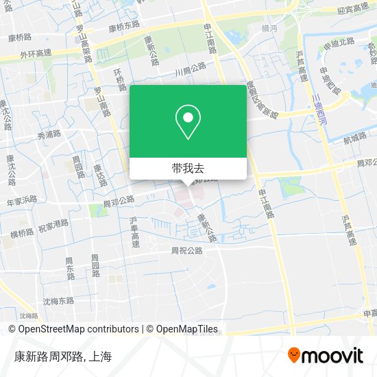 康新路周邓路地图