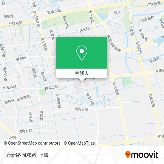 康新路周邓路地图