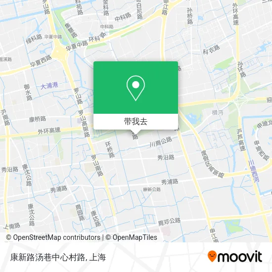 康新路汤巷中心村路地图