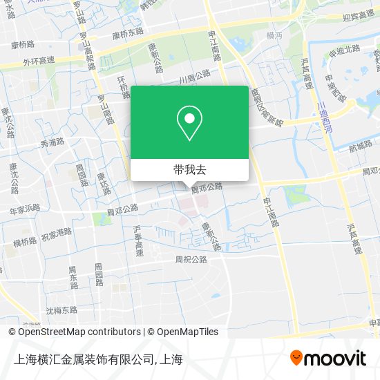 上海横汇金属装饰有限公司地图