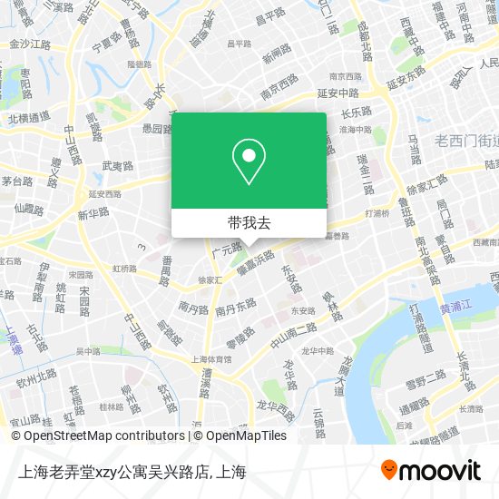 上海老弄堂xzy公寓吴兴路店地图