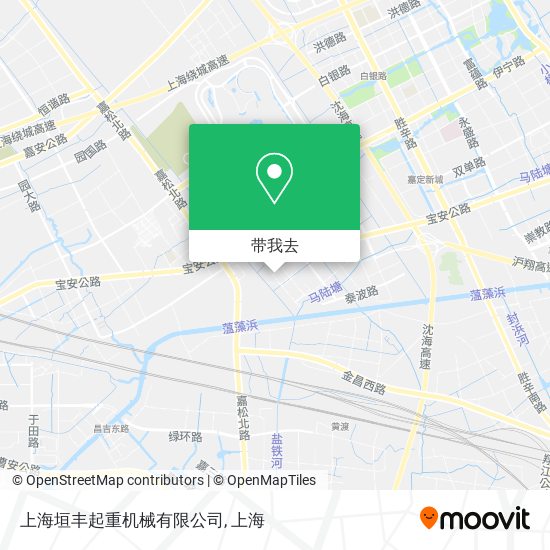 上海垣丰起重机械有限公司地图