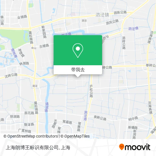 上海朗博王标识有限公司地图