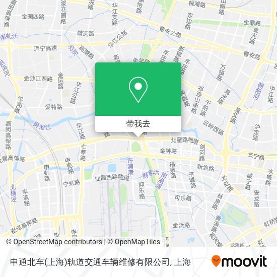 申通北车(上海)轨道交通车辆维修有限公司地图