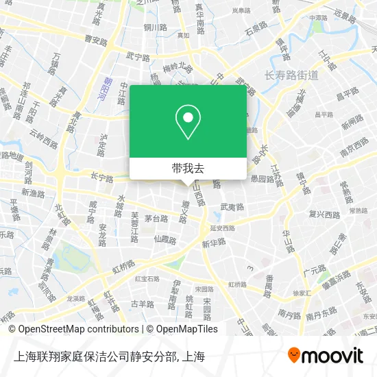 上海联翔家庭保洁公司静安分部地图