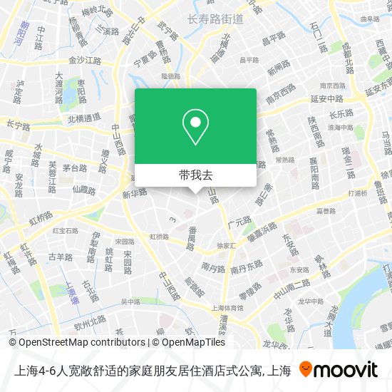 上海4-6人宽敞舒适的家庭朋友居住酒店式公寓地图