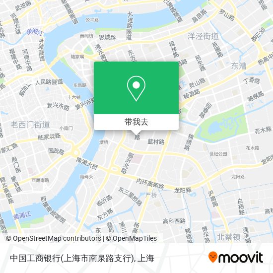 中国工商银行(上海市南泉路支行)地图