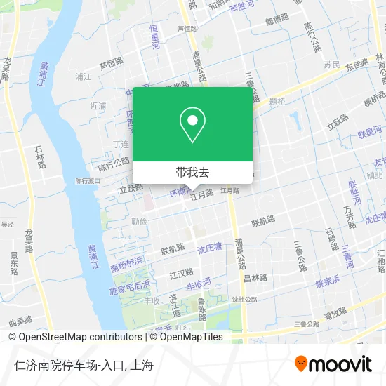 仁济南院停车场-入口地图