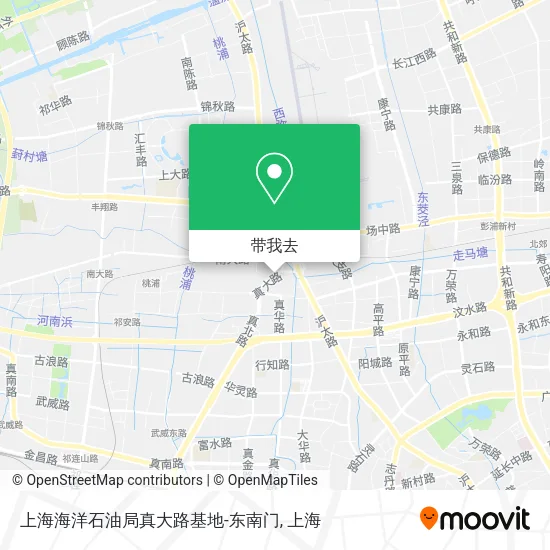 上海海洋石油局真大路基地-东南门地图