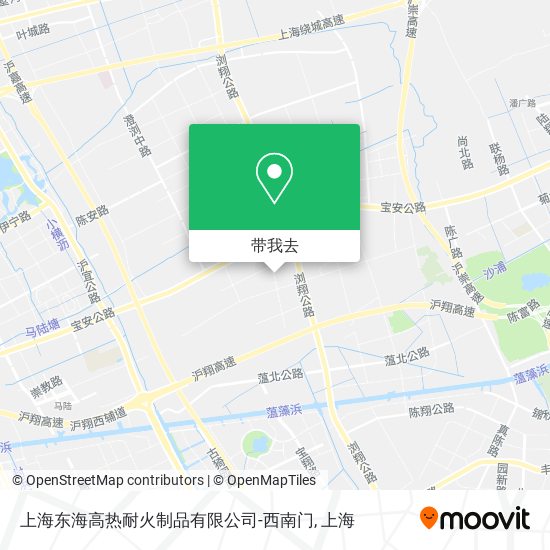 上海东海高热耐火制品有限公司-西南门地图