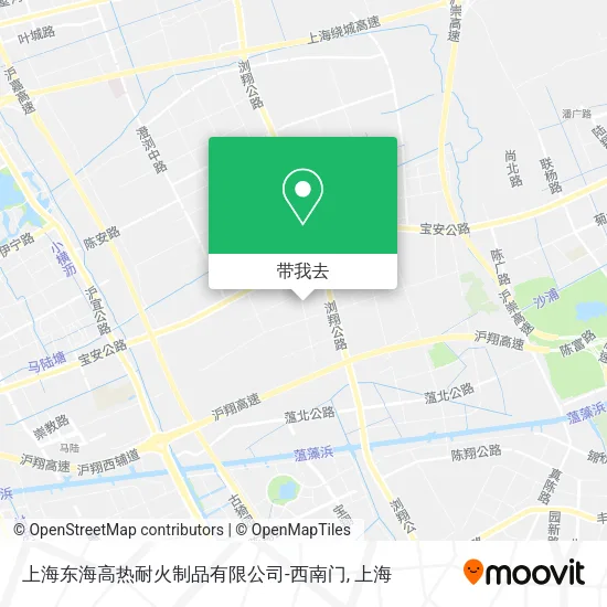 上海东海高热耐火制品有限公司-西南门地图