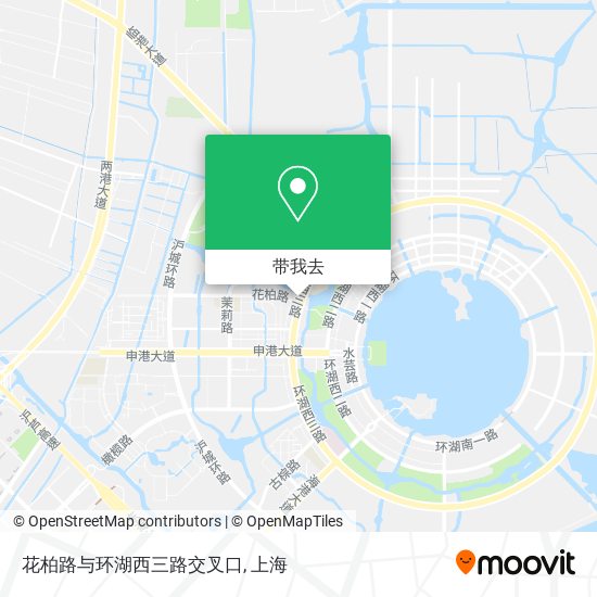 花柏路与环湖西三路交叉口地图