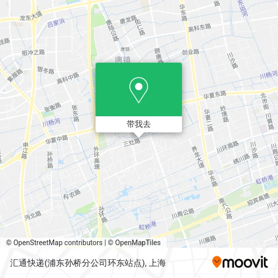汇通快递(浦东孙桥分公司环东站点)地图