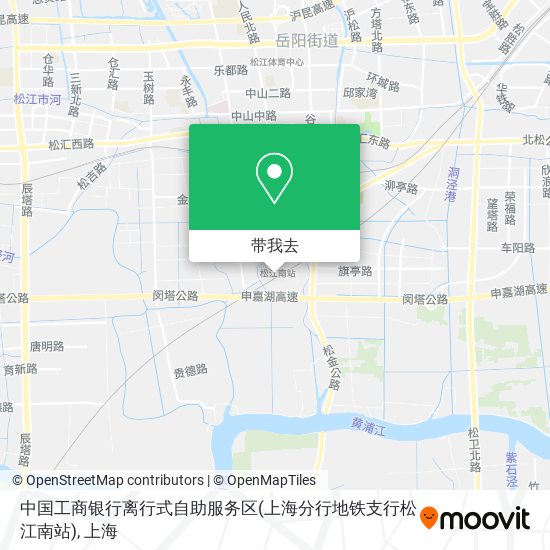 中国工商银行离行式自助服务区(上海分行地铁支行松江南站)地图
