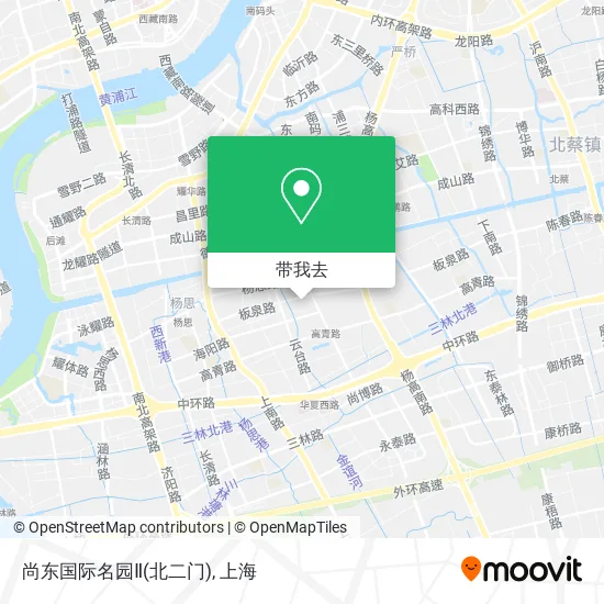 尚东国际名园Ⅱ(北二门)地图