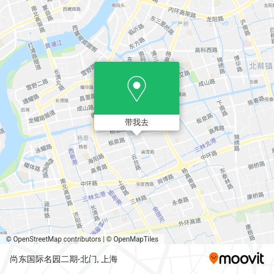 尚东国际名园二期-北门地图