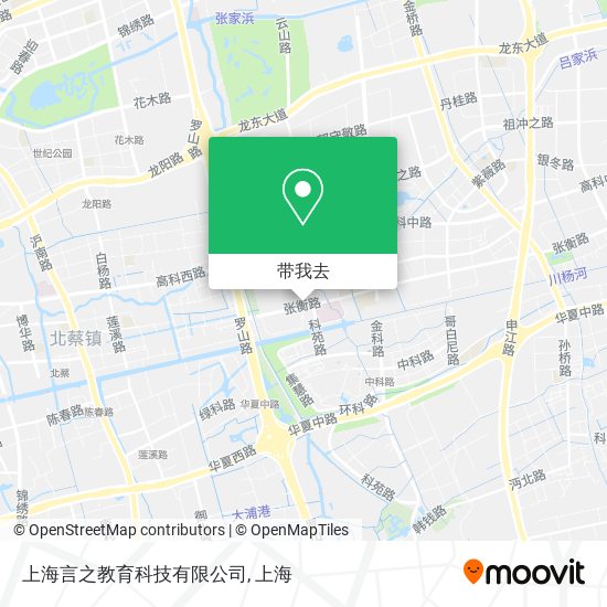 上海言之教育科技有限公司地图