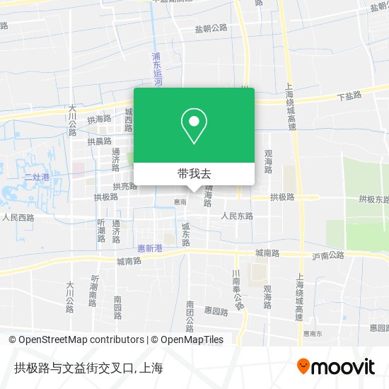 拱极路与文益街交叉口地图
