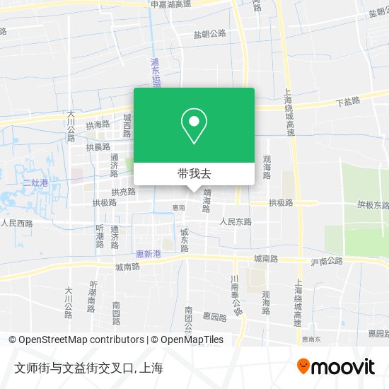 文师街与文益街交叉口地图