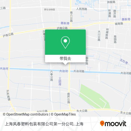 上海凤春塑料包装有限公司第一分公司地图