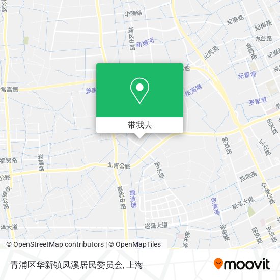 青浦区华新镇凤溪居民委员会地图