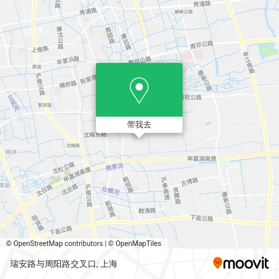 瑞安路与周阳路交叉口地图