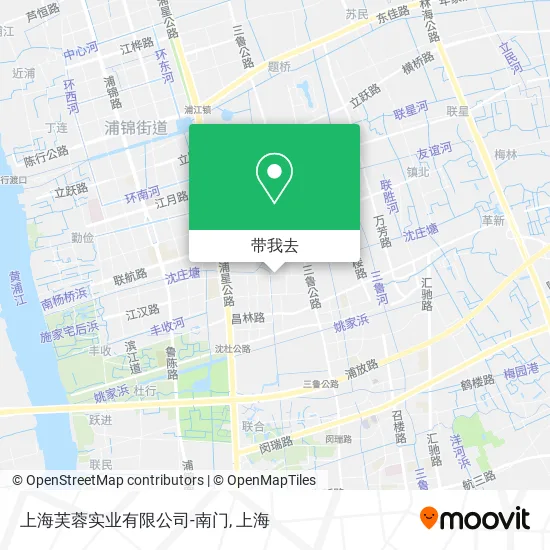上海芙蓉实业有限公司-南门地图