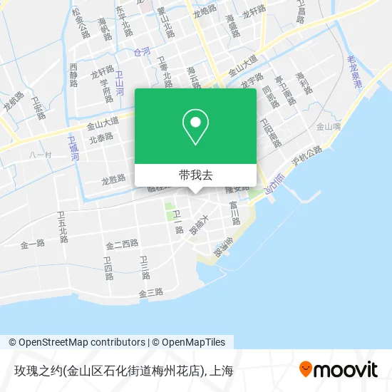 玫瑰之约(金山区石化街道梅州花店)地图