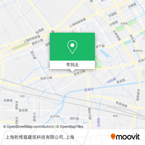 上海乾维嘉建筑科技有限公司地图