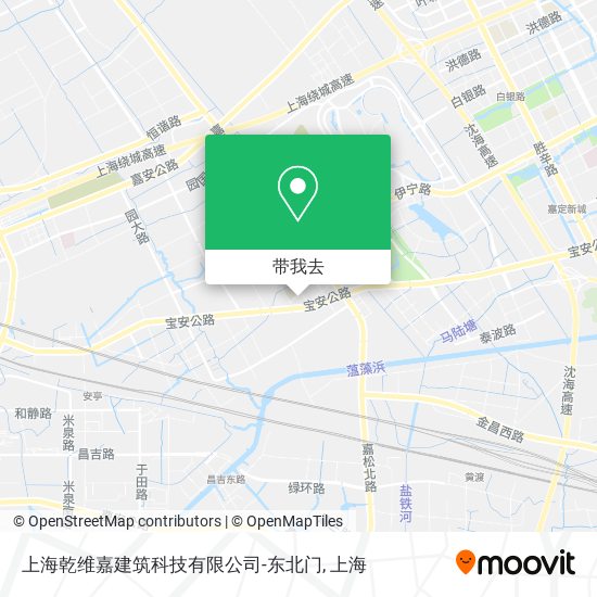 上海乾维嘉建筑科技有限公司-东北门地图