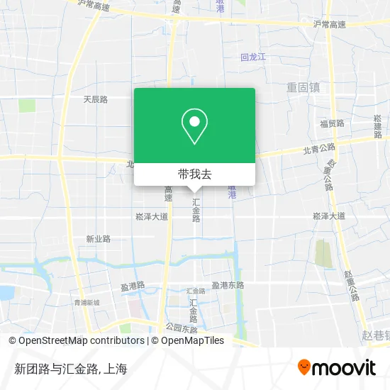 新团路与汇金路地图