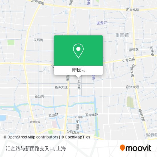 汇金路与新团路交叉口地图