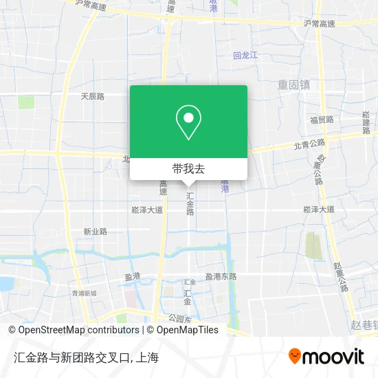 汇金路与新团路交叉口地图