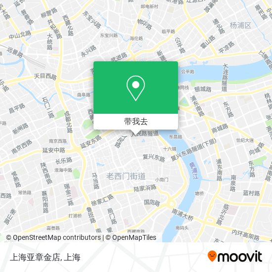 上海亚章金店地图