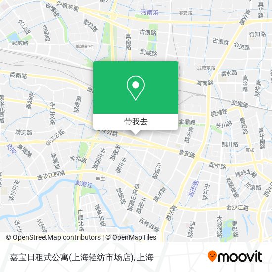 嘉宝日租式公寓(上海轻纺市场店)地图