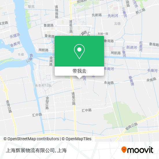 上海辉展物流有限公司地图