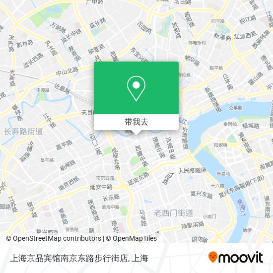 上海京晶宾馆南京东路步行街店地图