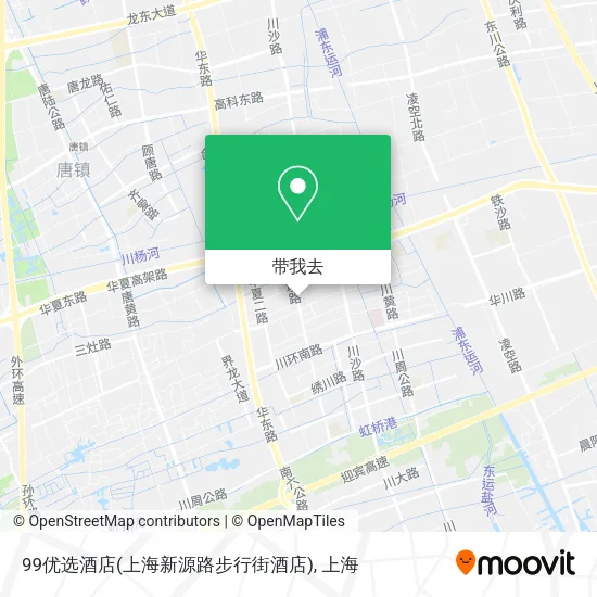 99优选酒店(上海新源路步行街酒店)地图