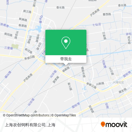 上海农创饲料有限公司地图