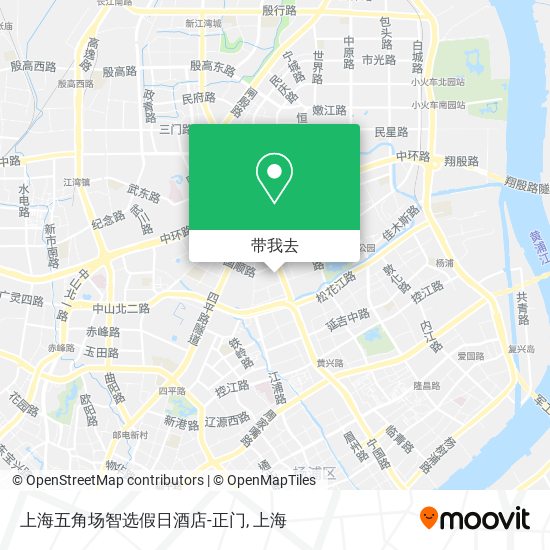 上海五角场智选假日酒店-正门地图