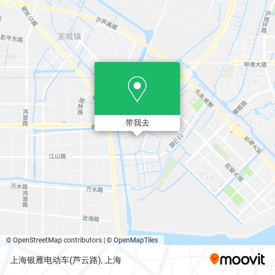 上海银雁电动车(芦云路)地图