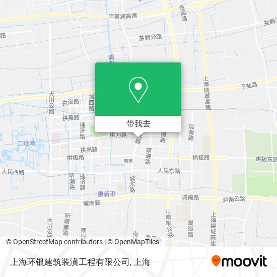 上海环银建筑装潢工程有限公司地图