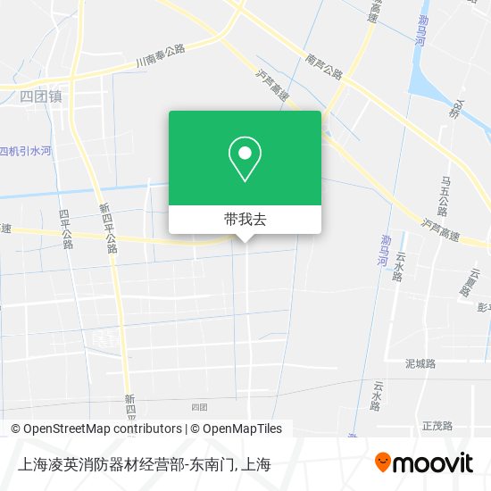 上海凌英消防器材经营部-东南门地图